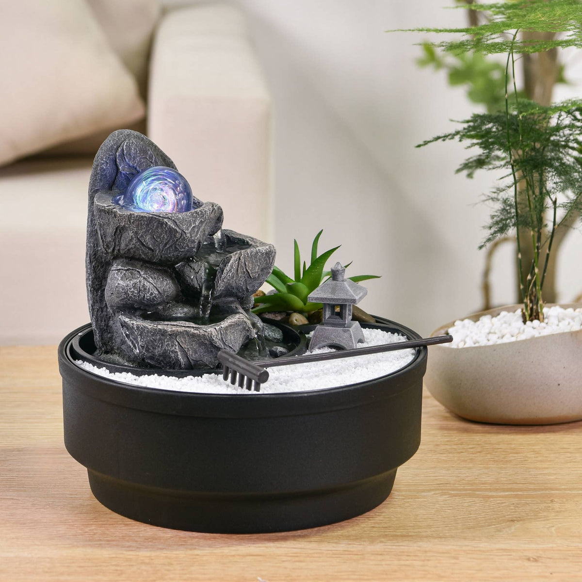 Zen Aroma Zen Garden & Bogota Indoor Fountain