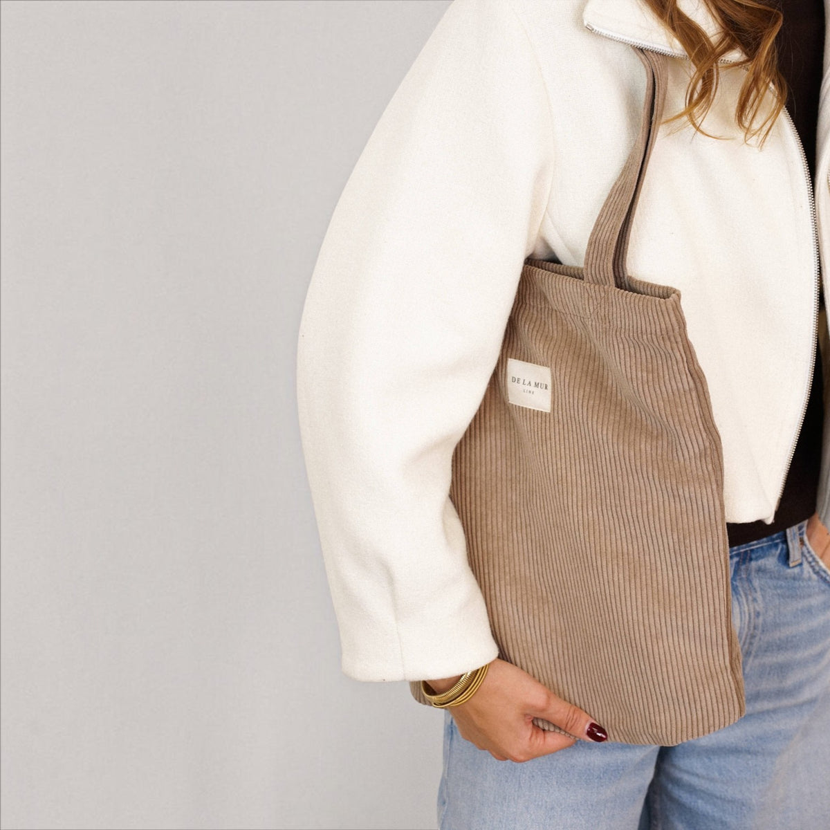 De La Mur Small Zippered Bag Toast