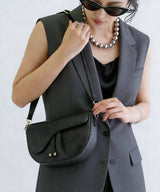 Nanabags Leather Saddle Crossbody Bag