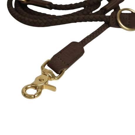 Staey Kaia Braided Dog Leash Dark Oak