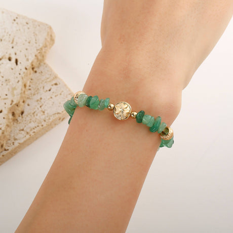 Celtic Ore Bracelet Chip Green Jade