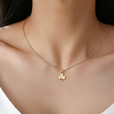 Celtic Ore Plain Shamrock Necklace