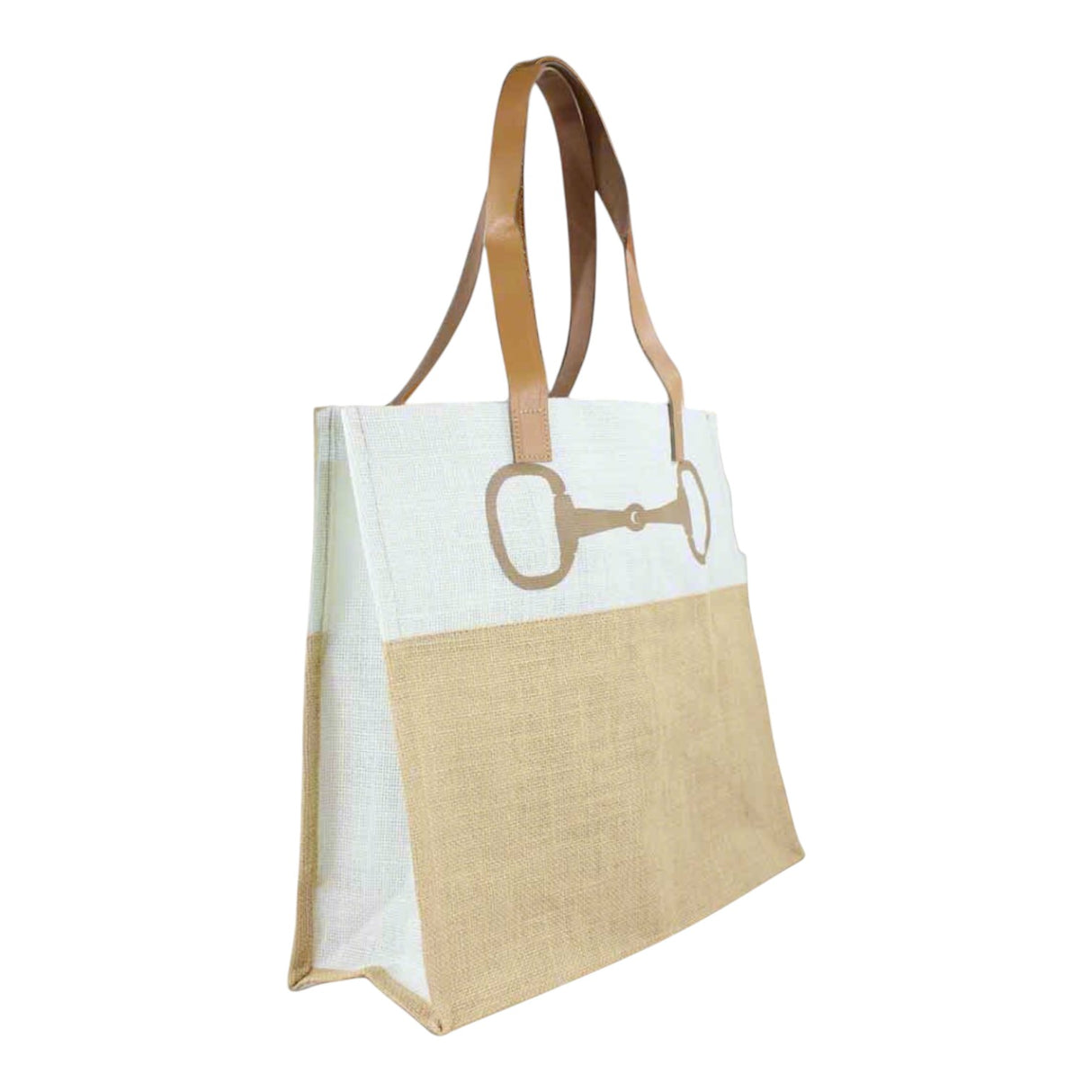 Grays 1922 Jute Shopper Bag with Snaffle Horse Bit Design