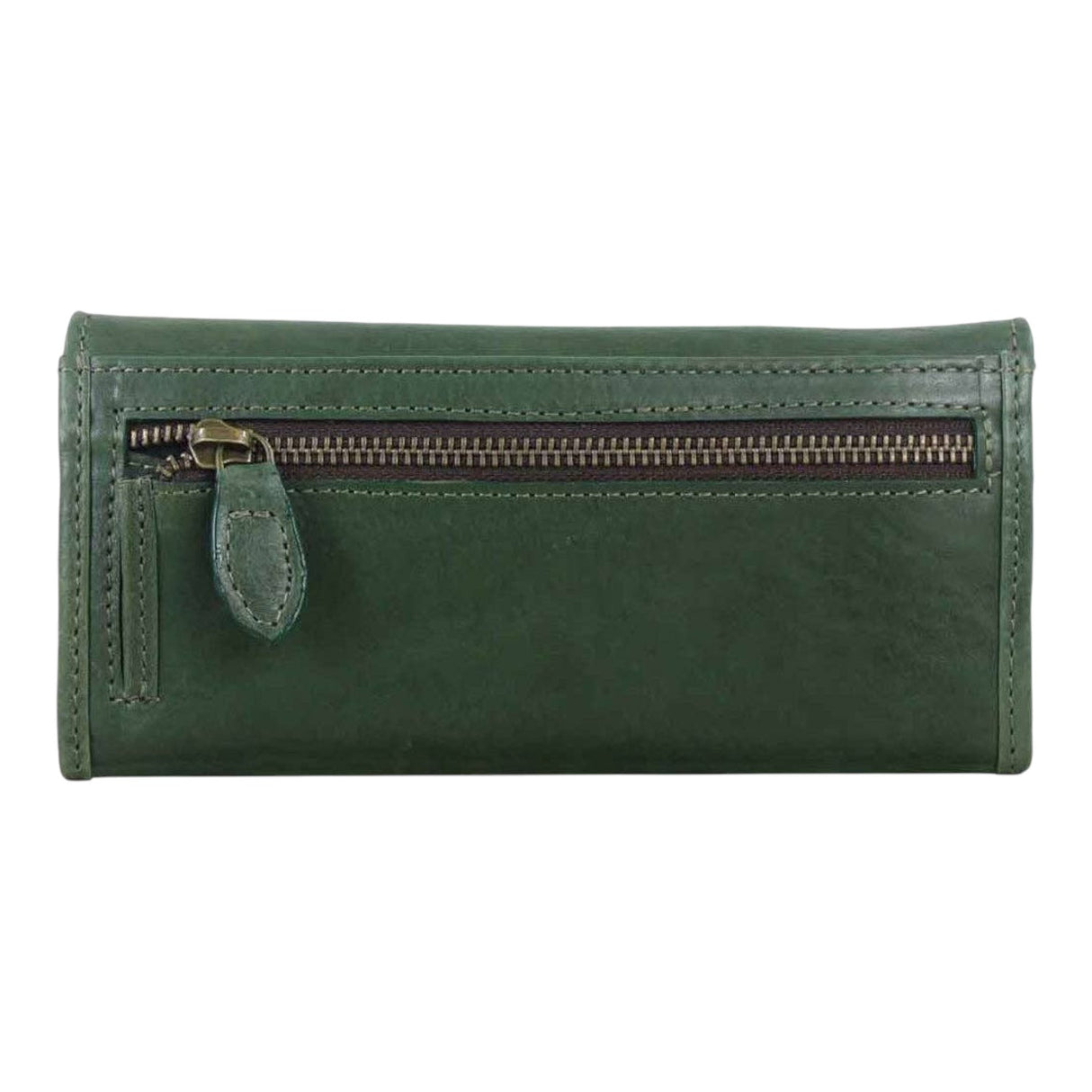 Grays 1922 Lily Snaffle Purse in Green Leather