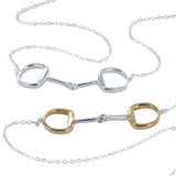 Reeves Solo Snaffle Necklace - Silver