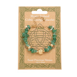 Celtic Ore Bracelet Chip Green Jade