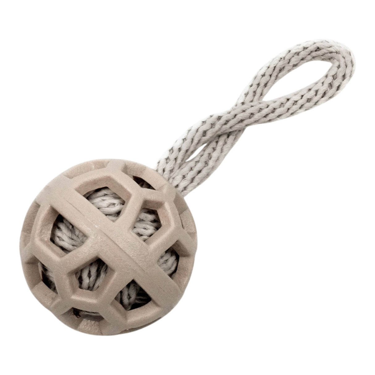Hundog Ball Tug and Pull with Natural Rope