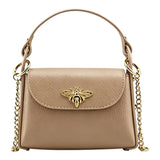 Nanabags Bee Happy Mini Leather Crossbody Bag