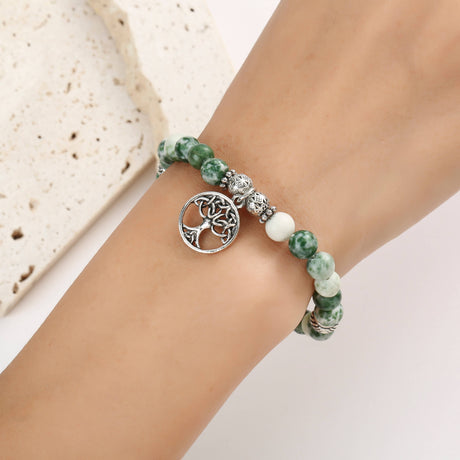 Celtic Ore Stretch  Bracelet Tree  Marble