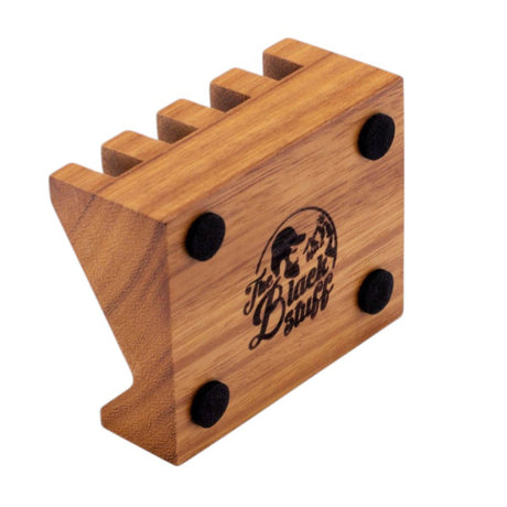 The Black Stuff Diagonal Teak Soap Dish
