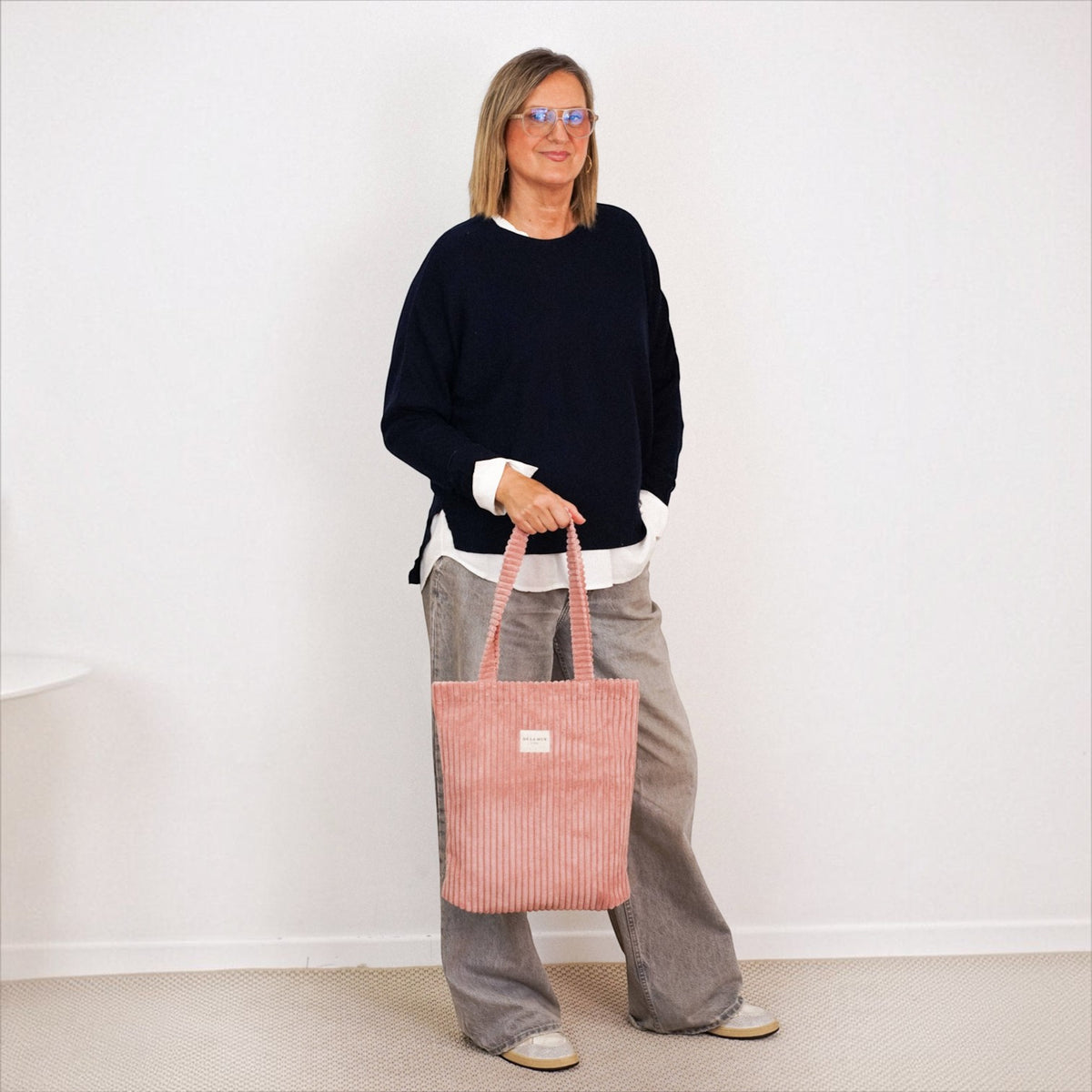 De La Mur Small Crepe Zipper Bag