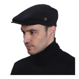 Boru Tweed Cap Black Large