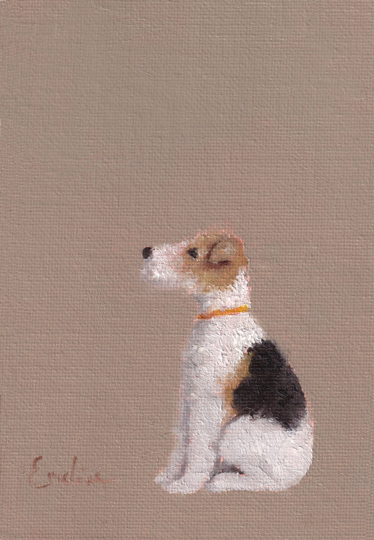 Emeline Watchorn Fluffy Dog Greeting Card