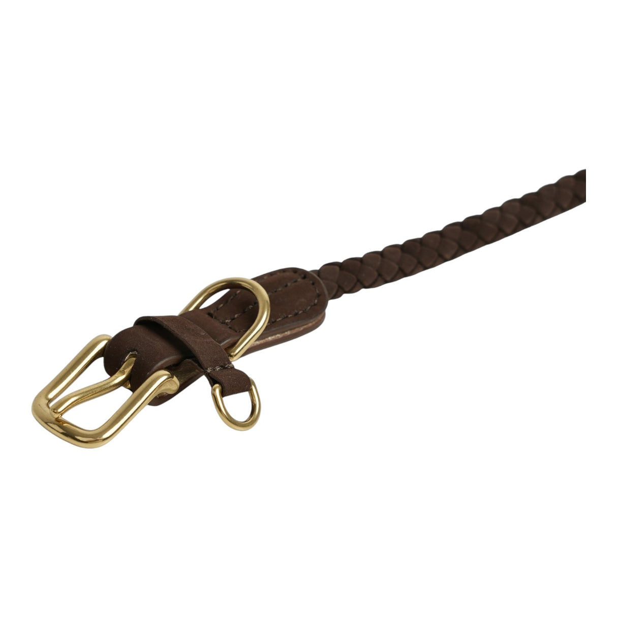 Staey Kaia Braided Dog Collar Dark Oak