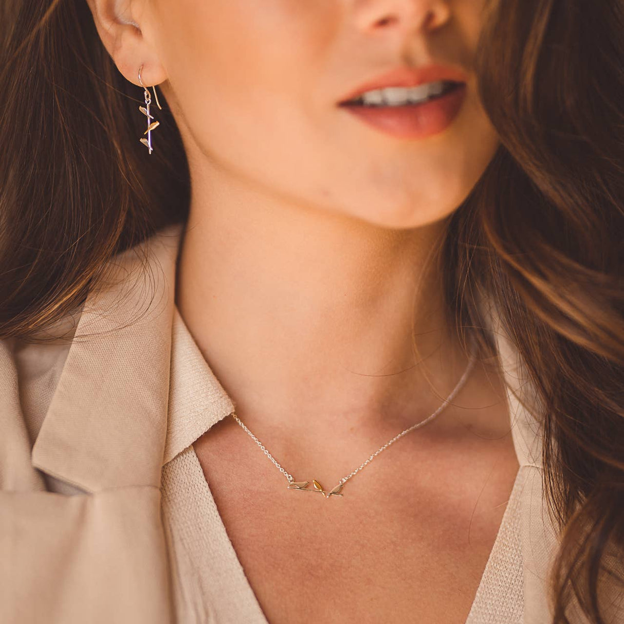 Reeves Bird On A Wire Necklace