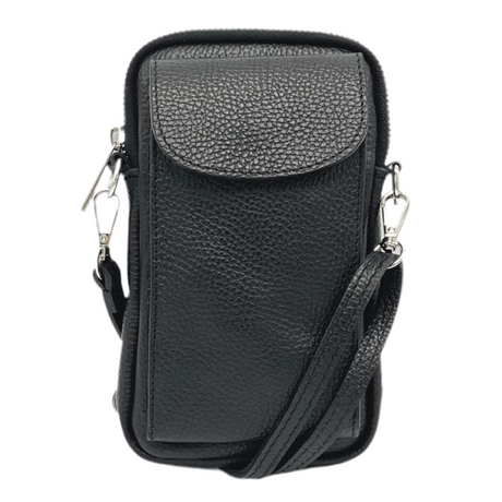 Suie Valentini Genuine Leather Crossbody Bag