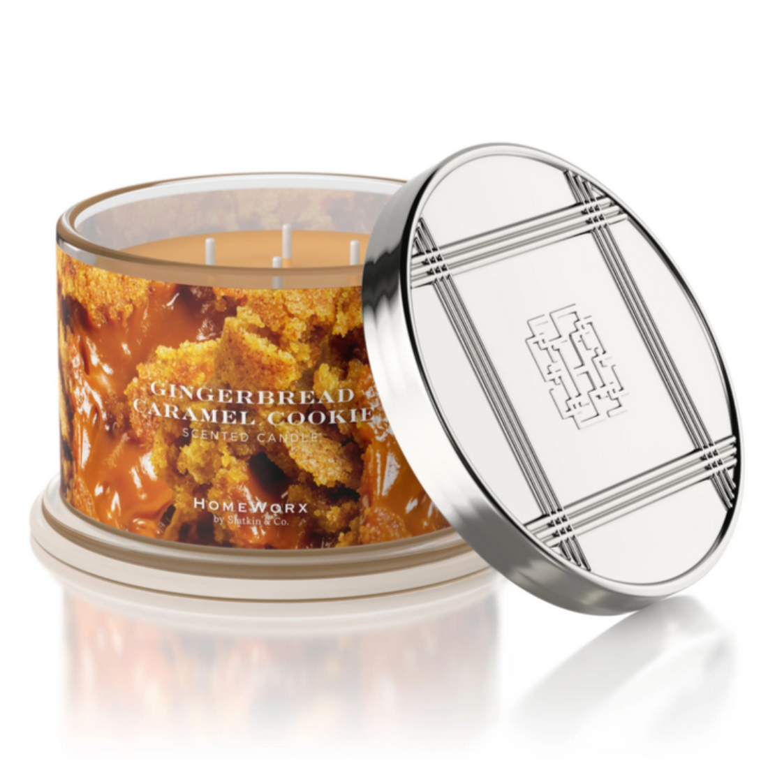 Homeworx Gingerbread Caramel Cookie 4 Wick Candle