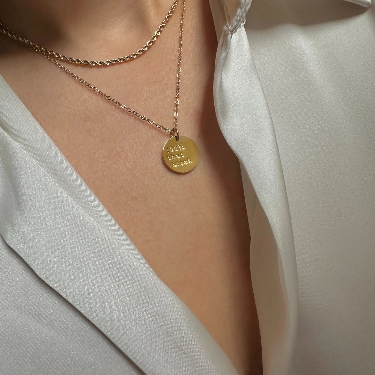 Rudies and Co 100% That B***h Disc Necklace