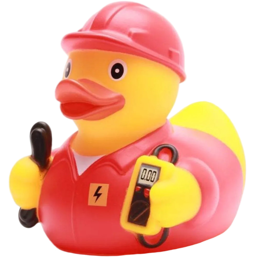 Duckshop Red Electrician Rubber Duck