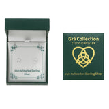 Gra Collection Plain Claddagh Earrings