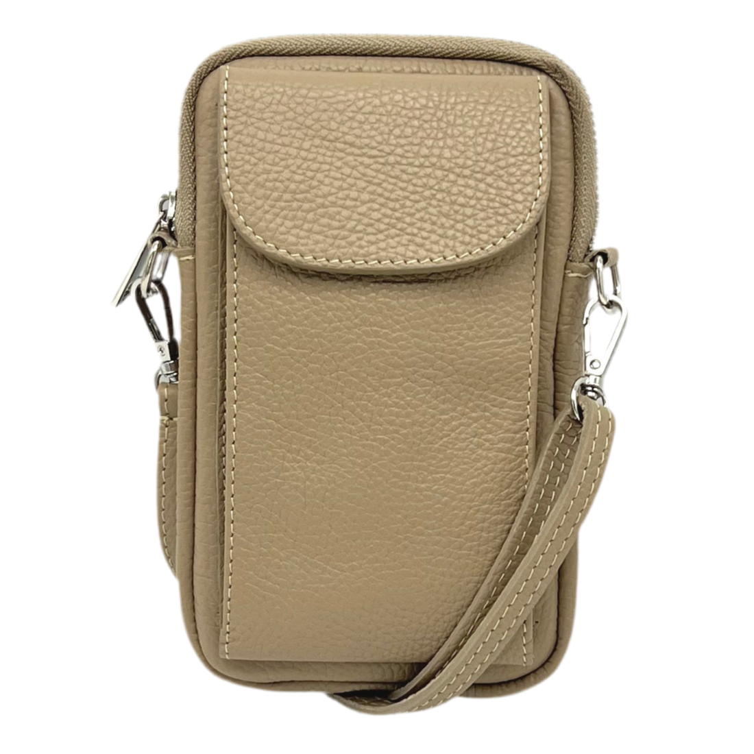 Suie Valentini Genuine Leather Crossbody Bag