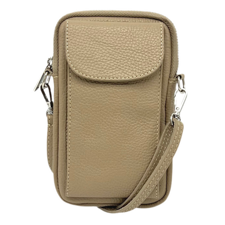 Suie Valentini Genuine Leather Crossbody Bag