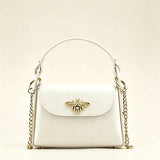 Nanabags Bee Happy Mini Leather Crossbody Bag