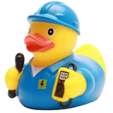 Duckshop Blue Electrician Rubber Duck