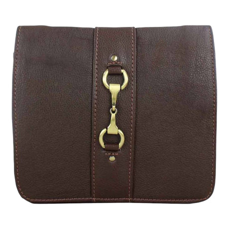 Grays 1922 Julia Bag with Snaffle Bit - Fine Leather Brown