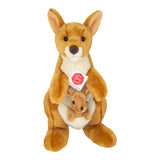 Teddy Hermann Kangaroo with Baby 30cm Plush To
