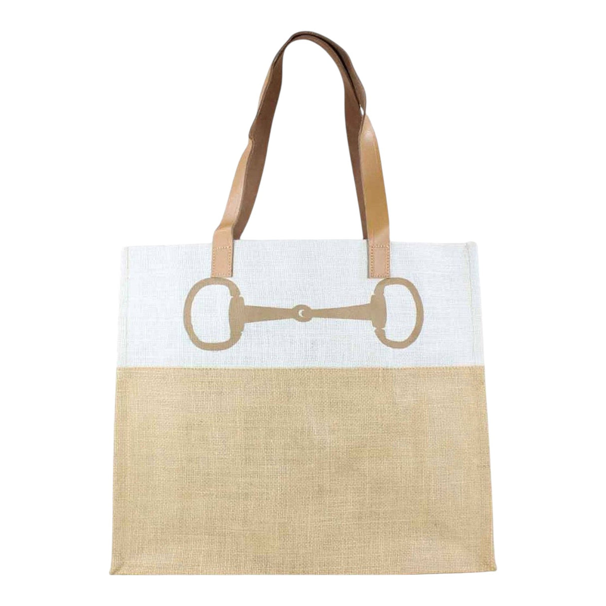Grays 1922 Jute Shopper Bag with Snaffle Horse Bit Design