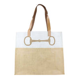 Grays 1922 Jute Shopper Bag with Snaffle Horse Bit Design