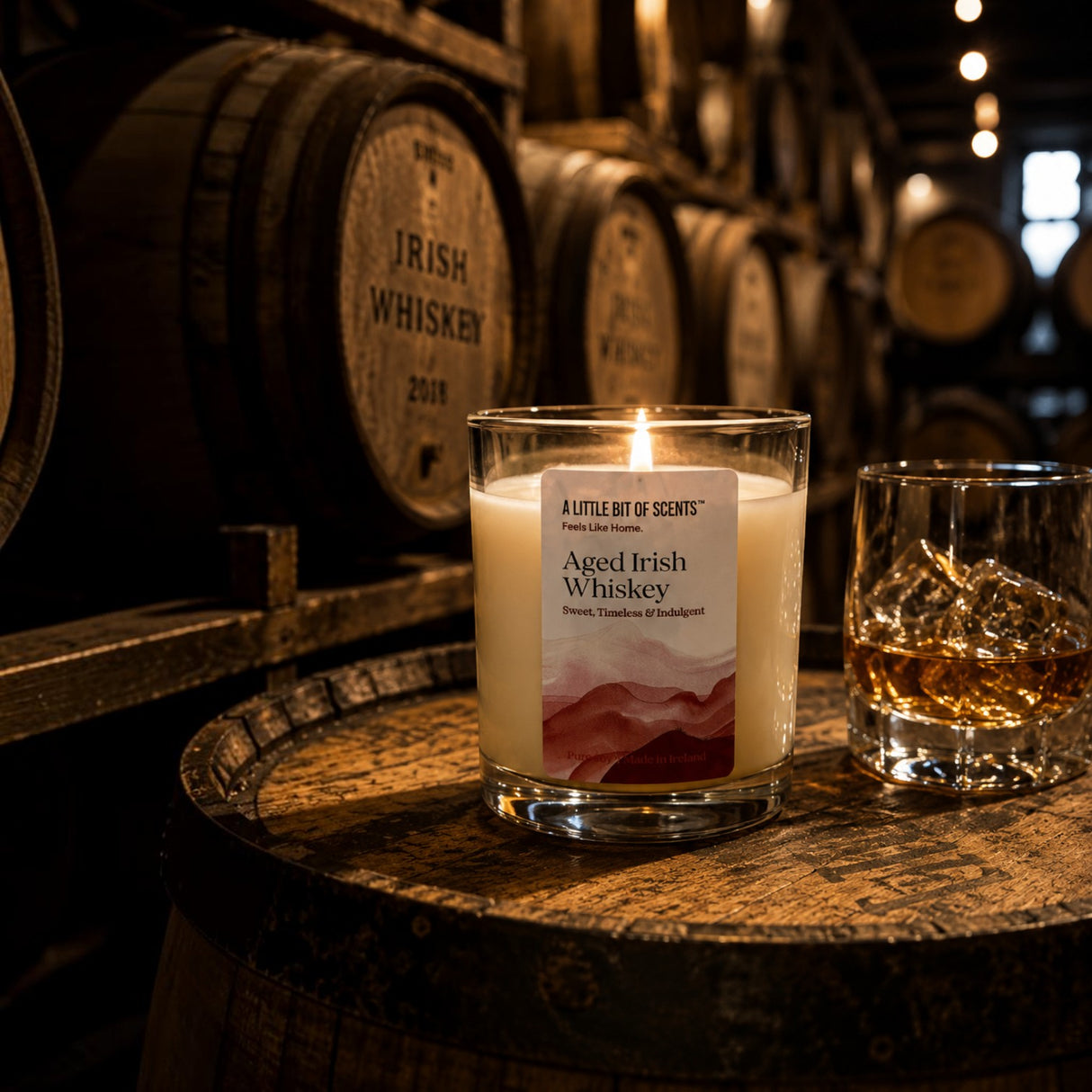 A Little Bit Of Scents Aged Irish Whiskey Scented Candle