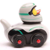 Duckshop Silver Ducks on Wheels Rubber Duck