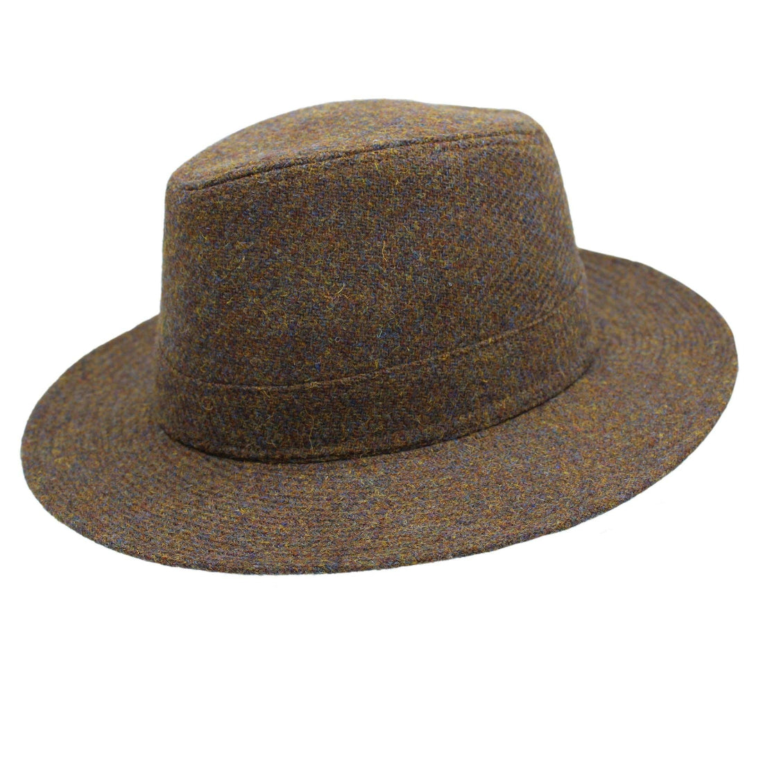 Heather Hats Denholm Harris Tweed Fedora