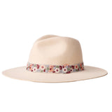 Maradji Jim Felt Hat Mottled Flower Trim