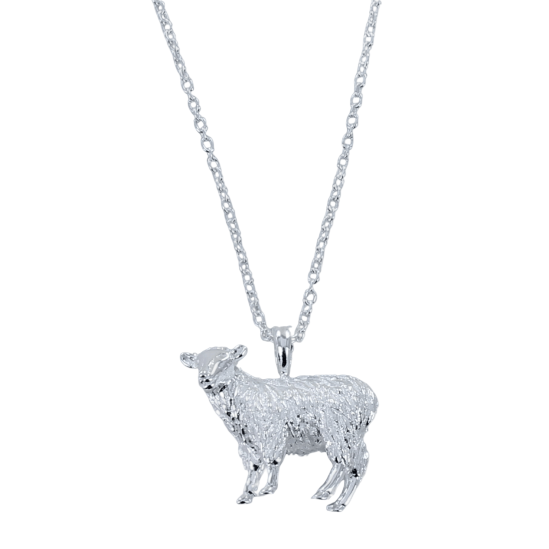 Reeves Sterling Silver 3D Sheep Necklace
