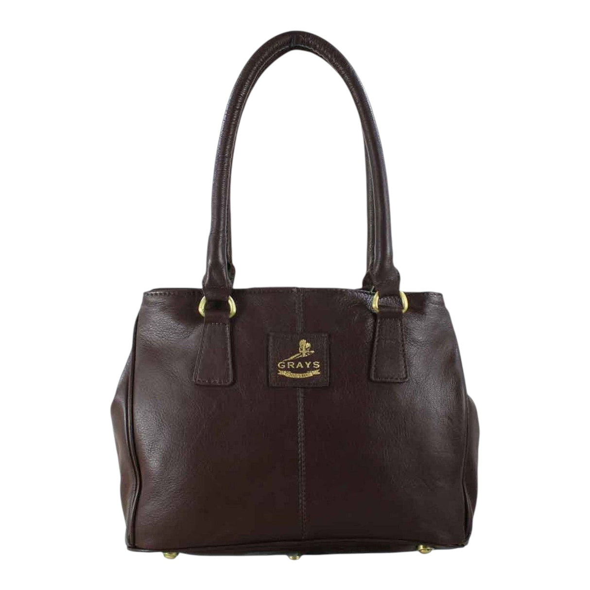Grays 1922 Sadie Handbag with Snaffle - Brown Leather