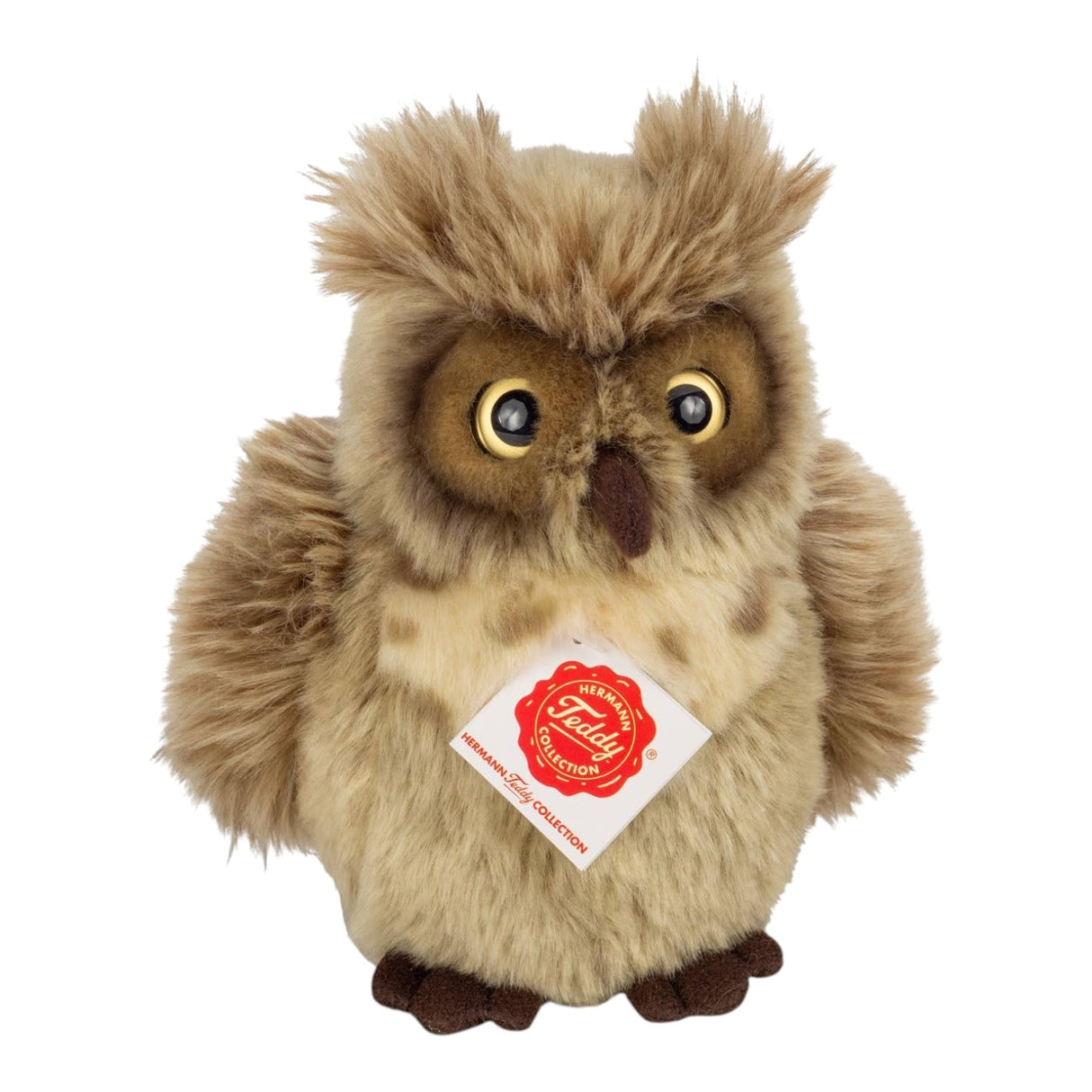 Teddy Hermann Owl Grey-Brown 17cm Plush Toy