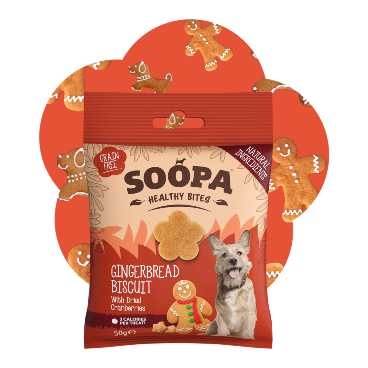 Soopa Gingerbread Biscuit Dog Treats