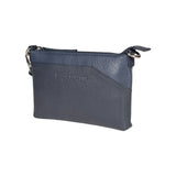 RB Italy Full Grain Leather Crossbody Bag - Navy