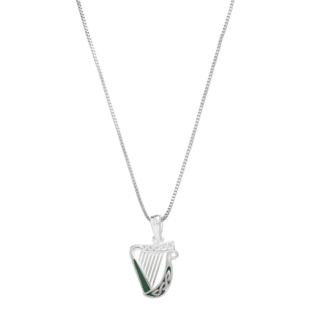 Gra Collection Harp with Stones Necklace