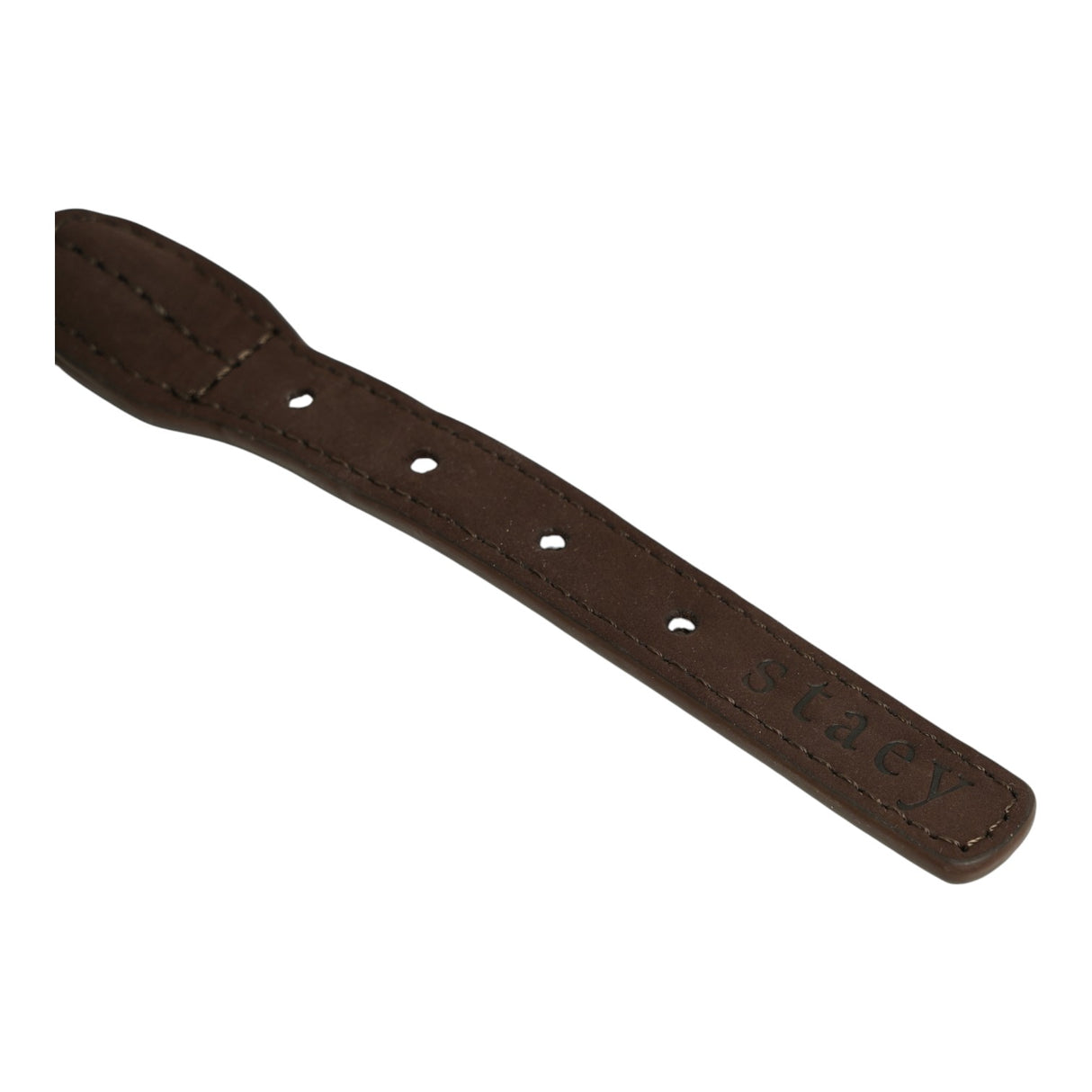Staey Kaia Braided Dog Collar Dark Oak