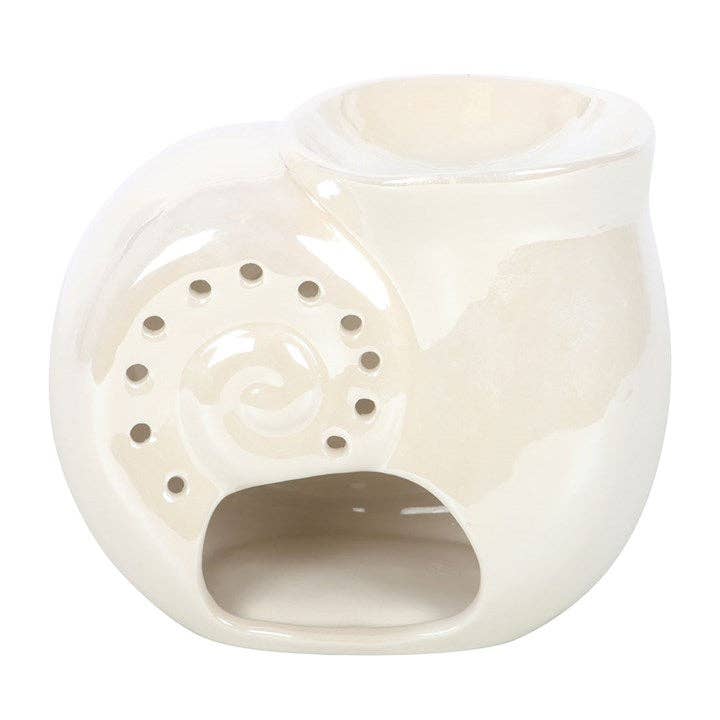 Something Different Pearlescent Spiral Shell Coastal Oil Burner