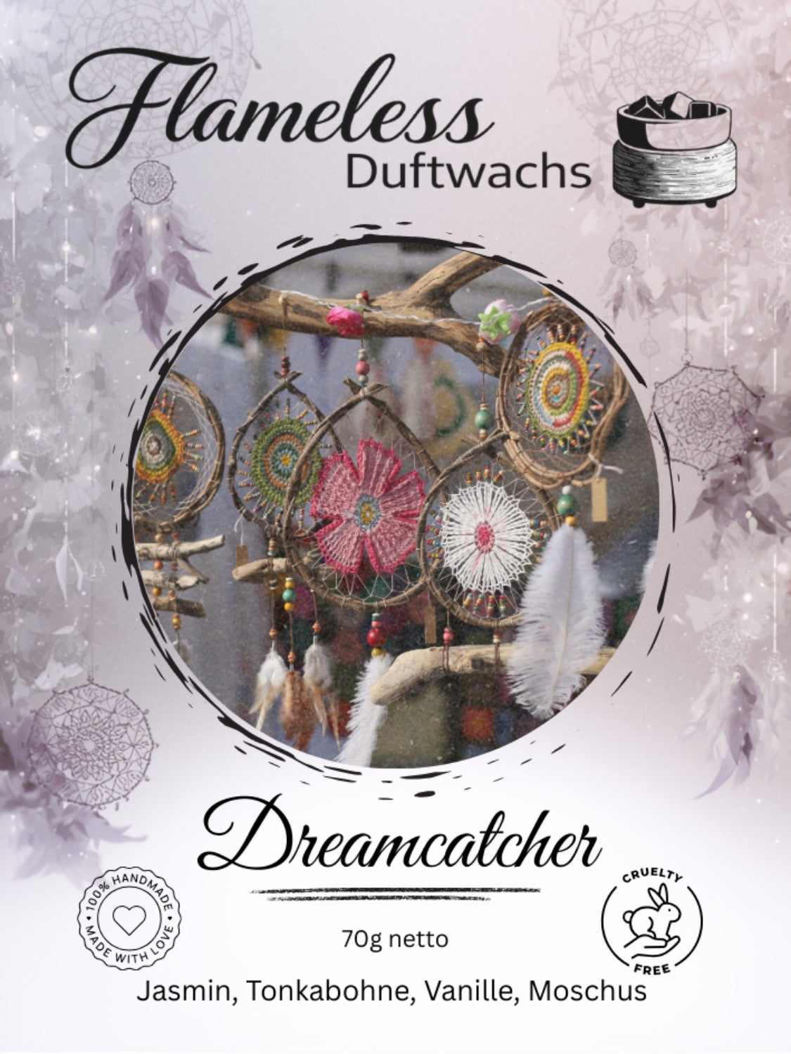 FLAMELESS Soy Scented Wax Dreamcatcher 70g