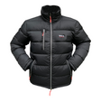 Connemara Country Breeze Up black goose down puffer coat with waterproof zippers and high collar.