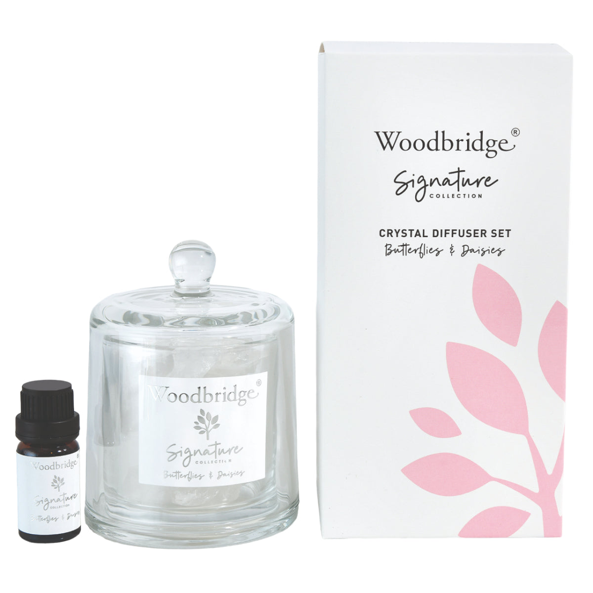 Woodbridge Butterflies & Daisies Crystal Oil Diffuser