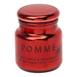 Connemara Country Paddywax Pomme red metallic glass candle with lid, featuring Red Apple and Pomander scent.
