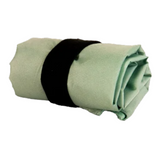 Connemara Country LOQI Loaves and Fishes recycled bag rolled up and secured with an elastic strap