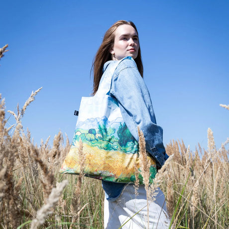 LOQI A Wheatfield with Cypresses Recycled Bag